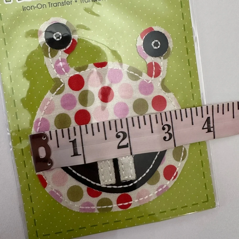 Plaid Brand Fabric Iron-On Transfer 2008 Pink Dot Tulip & Multi Dot Monster